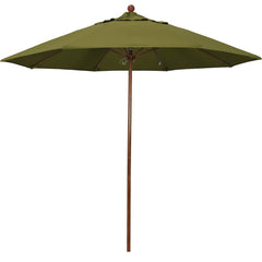 Patio Umbrellas; Diameter (Feet): 9; Height (Feet): 8.583; Fabric Color: Palm; Base Included: No; Canopy Fabric: Pacifica; Fade Resistant: Yes; Additional Information: Push Lift; Frame Material: Aluminum