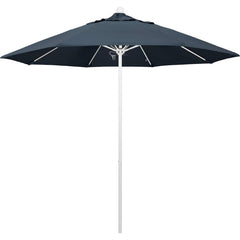 Patio Umbrellas; Diameter (Feet): 9; Height (Feet): 8.583; Fabric Color: Sapphire Blue; Base Included: No; Canopy Fabric: Pacifica; Fade Resistant: Yes; Additional Information: Push Lift; Frame Material: Aluminum