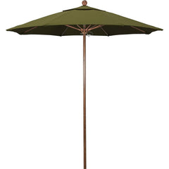 Patio Umbrellas; Diameter (Feet): 7.5; Height (Feet): 8.000; Fabric Color: Palm; Base Included: No; Canopy Fabric: Pacifica; Fade Resistant: Yes; Additional Information: Push Lift; Frame Material: Aluminum