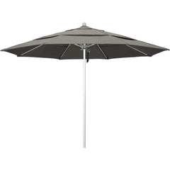 Patio Umbrellas; Diameter (Feet): 11; Height (Feet): 8.917; Fabric Color: Taupe; Base Included: No; Canopy Fabric: Pacifica; Fade Resistant: Yes; Additional Information: Pulley Lift; Frame Material: Aluminum