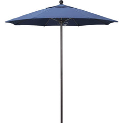 Patio Umbrellas; Diameter (Feet): 7.5; Height (Feet): 8.000; Fabric Color: Capri; Base Included: No; Canopy Fabric: Pacifica; Fade Resistant: Yes; Additional Information: Push Lift; Frame Material: Aluminum