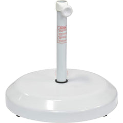 Patio Furniture Parts & Accessories; Type: Umbrella Base; Material: Steel Casing/ Concrete Filled; Color/Finish: White