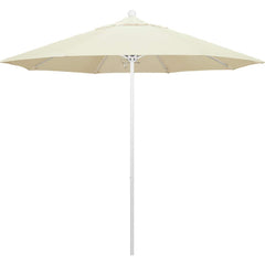 Patio Umbrellas; Diameter (Feet): 9; Height (Feet): 8.583; Fabric Color: Canvas; Base Included: No; Canopy Fabric: Pacifica; Fade Resistant: Yes; Additional Information: Push Lift; Frame Material: Aluminum