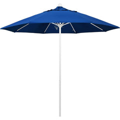 Patio Umbrellas; Diameter (Feet): 9; Height (Feet): 8.583; Fabric Color: Pacific Blue; Base Included: No; Canopy Fabric: Pacifica; Fade Resistant: Yes; Additional Information: Push Lift; Frame Material: Aluminum