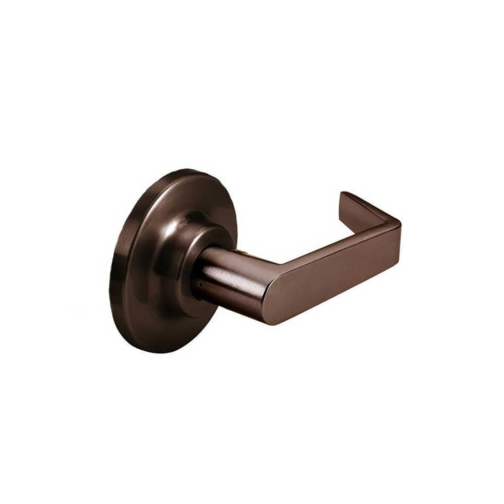 Lever Locksets; Type: Single Dummy; Key Type: Keyless; Strike Type: ANSI 4-7/8; Finish/Coating: Oil Rubbed Bronze; Material: Steel; Material: Steel; Door Thickness: 1-3/4″ ™2-1/4″ ™; Backset: 0; Lockset Grade: Grade 1; Cylinder Type: None; Minimum Order Q