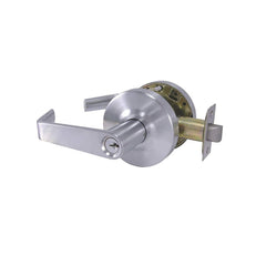 Lever Locksets; Type: Storeroom; Key Type: Keyed Different; Strike Type: ASA Strike; Finish/Coating: Satin Chrome; Material: Brass/Zinc; Material: Brass/Zinc; Door Thickness: 1-3/4-2; Backset: 2.75; Lockset Grade: Grade 2; Cylinder Type: Conventional; Min