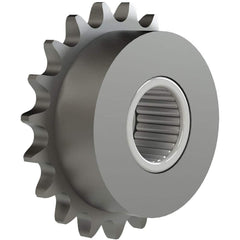 Chain Idler Sprockets; Bore Diameter: 1.0000; Hub Diameter: 2.6875; Pitch: 0.625 in; Compatible Shaft Diameter: 1 in; Number Of Strands: 1; Bearing Type: Needle; Material: Steel; Number of Teeth: 17; Minimum Order Quantity: Steel; Shaft Diameter (Inch): 1