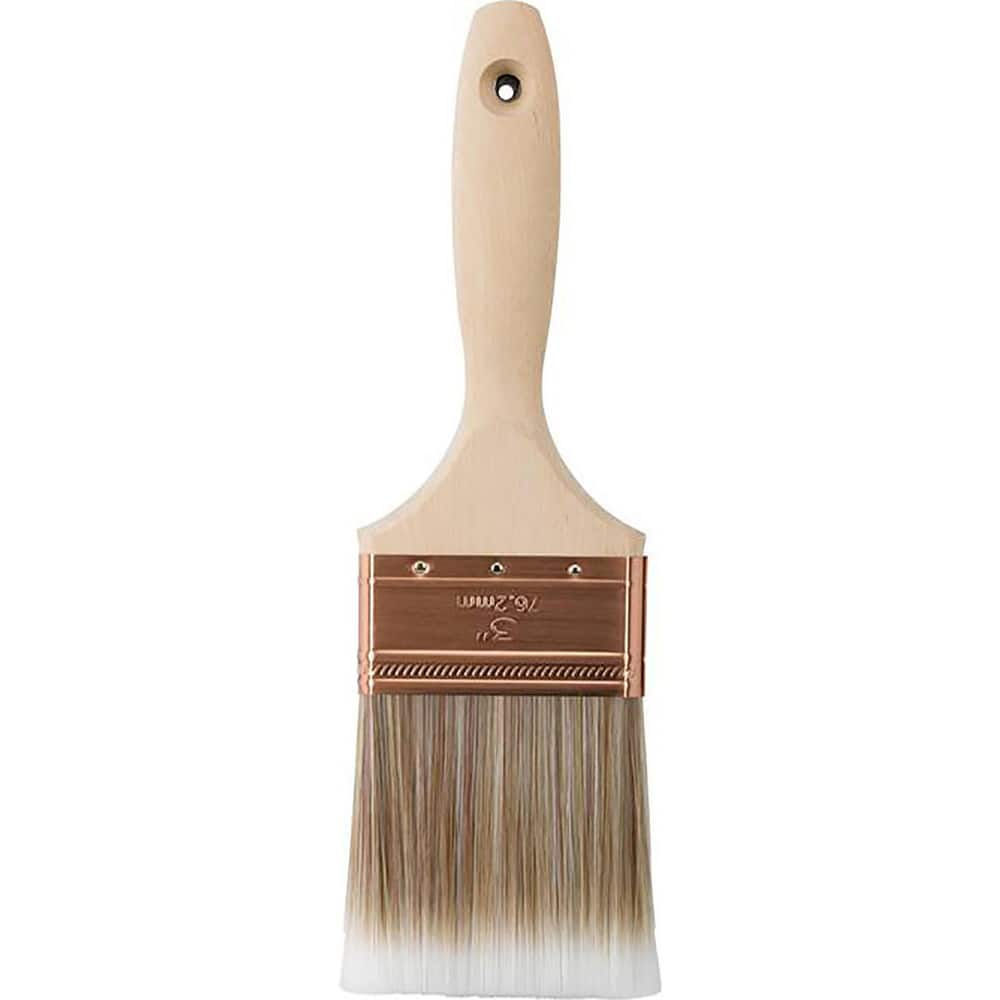 Paint Brush: Nylon Polyester & Synthetic, Synthetic Bristle 6″ Beavertail, Wood Handle, for Latex Flat & Water