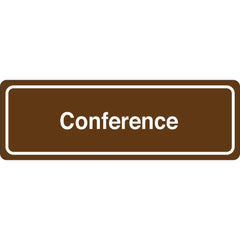 Facility Sign: Rectangle, ″Conference″ Acrylic, Double Sided Tape, 3″ High