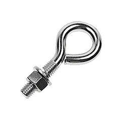 Fixed Lifting Eye Bolt: With Shoulder, 3,200 lb Capacity, 5/8 ™ Thread, Grade 316 Stainless Steel Partially Threaded, 6″ Shank