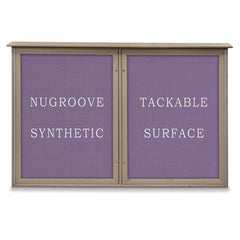 Cork Bulletin Boards; Bulletin Board Type: Enclosed Cork Bulletin Boards; Board Color: Natural Cork; Material: Recycled Plastic; Cork Over Fiberboard; Width (Inch): 48; Overall Height: 36; Overall Thickness: 5.5; Frame Material: Recycled Plastic; Overall