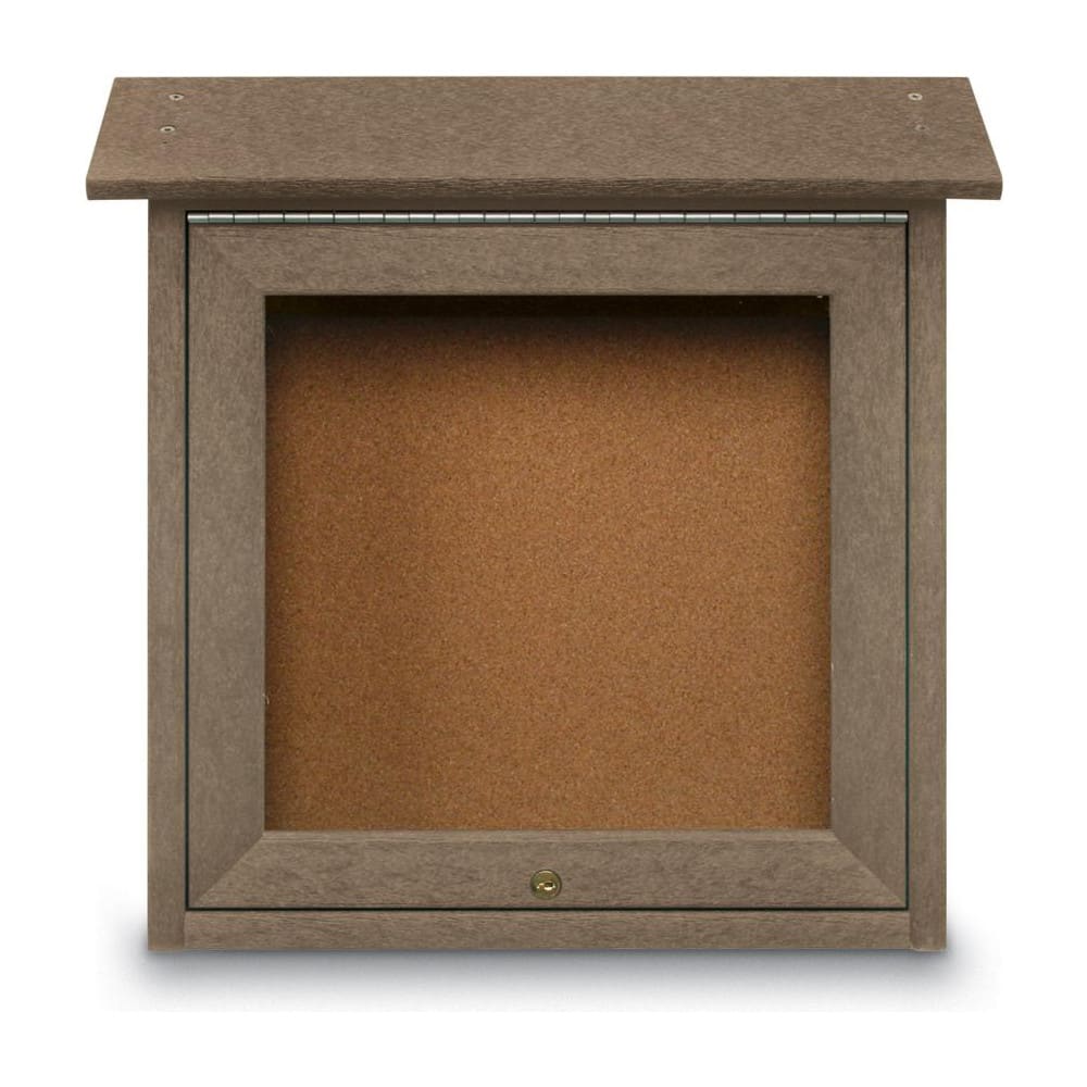 Cork Bulletin Boards; Bulletin Board Type: Enclosed Cork Bulletin Boards; Board Color: Natural Cork; Material: Recycled Plastic; Cork Over Fiberboard; Width (Inch): 18; Overall Height: 18; Overall Thickness: 5.5; Frame Material: Recycled Plastic; Overall