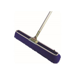 Push Broom: 24″ Wide, Polyester Bristle 3″ Bristle Length, Metal Block, Bolt-On Handle Connection, Handle Included