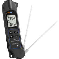 Infrared Thermometers; Display Type: 2.0 TFT LCD; Accuracy: -35 ... 0 ™C / -31 ... 32 ™F :  ™ 4 ™C / 7.2 ™F; Compatible Surface Type: Dull; Dark; Light; Shiny; Resolution: Infrared: 0.1 degree C / 0.18 degree F, Penetration sensor: 0.1 degree C / 0.18 deg