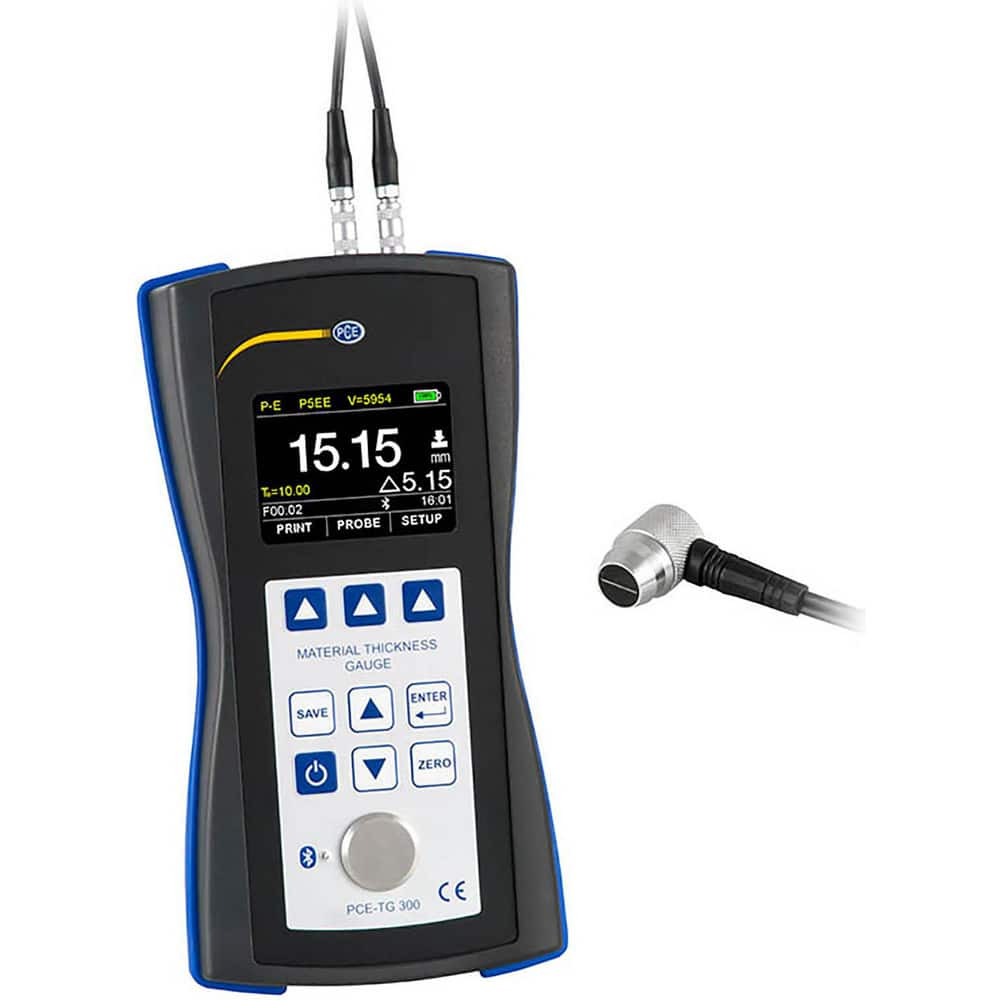 Electronic Thickness Gages; Minimum Measurement (mm): 1; Minimum Measurement (Decimal Inch): 1; Maximum Measurement: 600.00; Maximum Measurement (Inch): 600.00; Maximum Measurement (mm): 600.00; Anvil Tip Shape: Round; Resolution (mm): 0.001; Resolution (