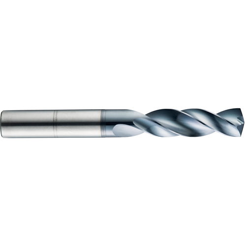 ‎#19 Dia. × 1/4″ Shank × 7/8″ Flute Length × 2-5/8″ OAL, 3xD, 145°, TA, 2 Flute, External, Round Solid Carbide Drill - Exact Industrial Supply