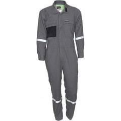 MCR Safety - Size 52 Long Gray ASTM F1506 8.9 Cal/Cm2 CAT2 NFPA 2112 UL Certified NFPA 70E Flame Resistant/Retardant Coveralls - Caliber Tooling