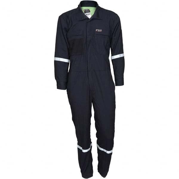 MCR Safety - Size 50 Regular Navy ASTM F1506 8.9 Cal/Cm2 CAT2 NFPA 2112 UL Certified NFPA 70E Flame Resistant/Retardant Coveralls - Caliber Tooling