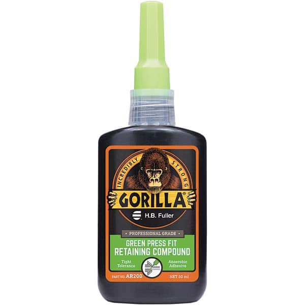 GorillaPro - 50 mL Bottle, Green, Press Fit Retaining Compound - Caliber Tooling