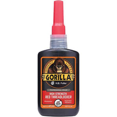 GorillaPro - 50 mL Bottle, Red, High Strength Threadlocker - Caliber Tooling