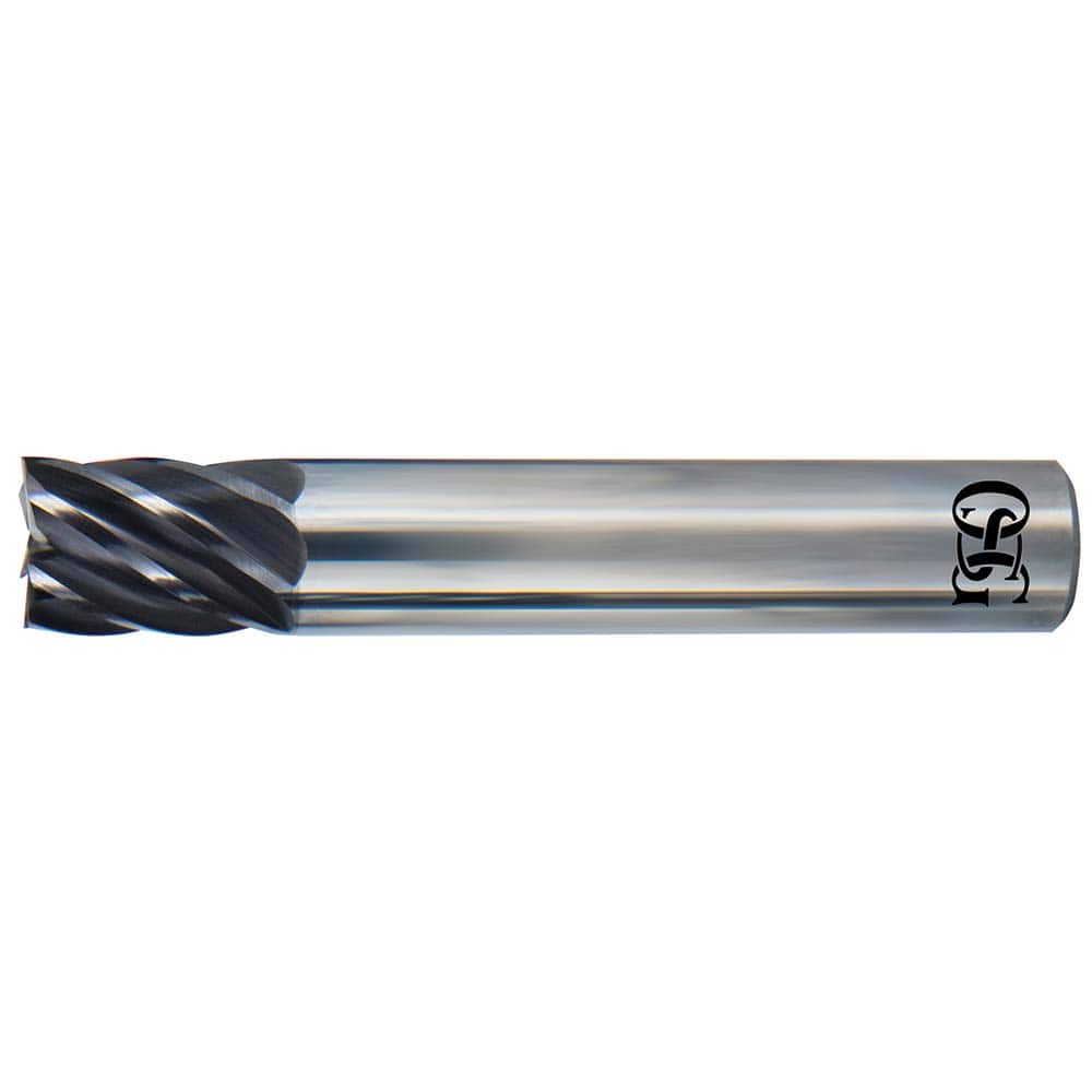 Square End Mill: 1/4'' Dia, 1-1/2'' LOC, 1/4'' Shank Dia, 3'' OAL, 7 Flutes, Solid Carbide Single End, EXO Finish, Helical Flute, 36 ° Helix, RH Cut, RH Flute, Series VGM7