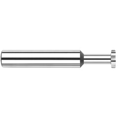 Harvey Tool - 3/16" Cut Diam, 3/32" Cut Width, 3/16" Shank, Straight-Tooth Woodruff Keyseat Cutter - Exact Industrial Supply