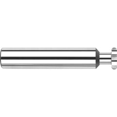 Harvey Tool - 1/4" Cut Diam, 0.0624" Cut Width, 1/4" Shank, Straight-Tooth Woodruff Keyseat Cutter - Exact Industrial Supply