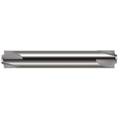 Corner Rounding End Mill: 0.06″ Radius, 3/16″ Diam, 4 Flutes, Solid Carbide 2″ OAL, 3/16″ Shank Dia, Bright/Uncoated, Double End