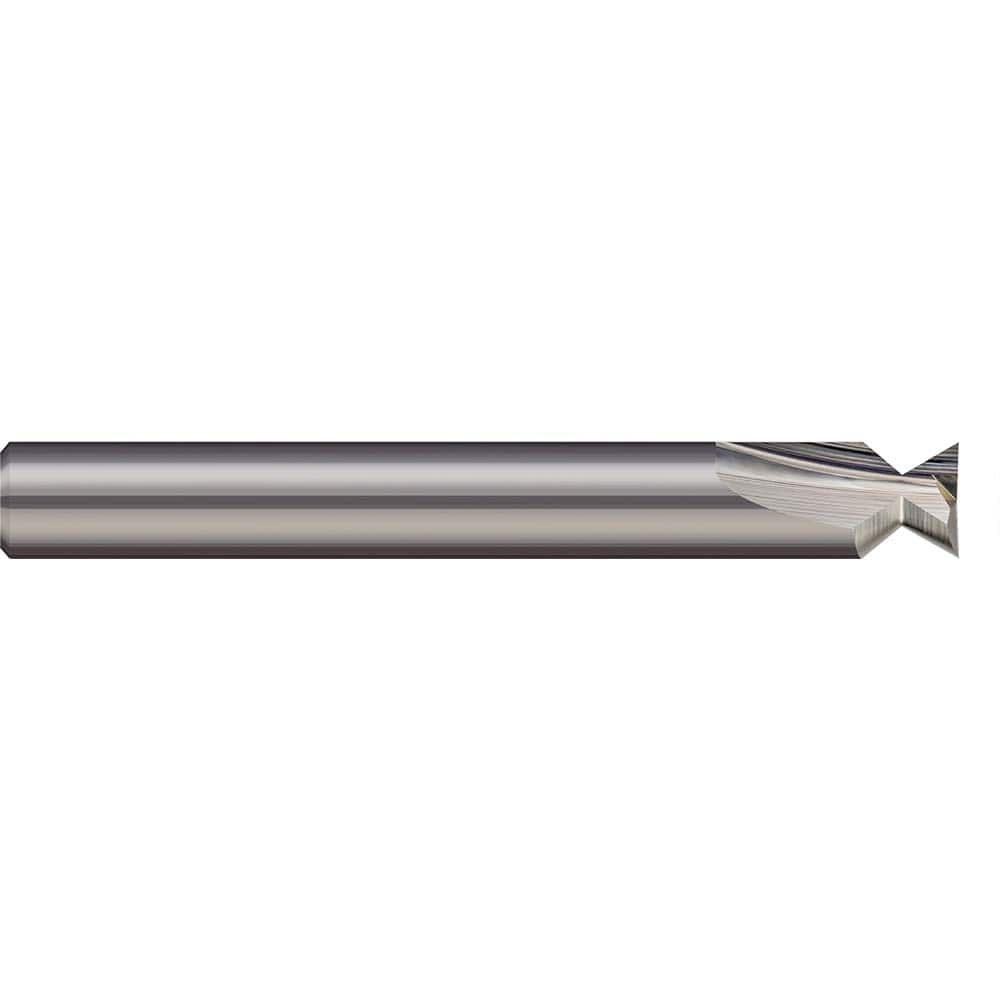 Harvey Tool - 60° 0.3" Cut Diam, 3/32" Cut Width, Solid Carbide Dovetail Cutter - Exact Industrial Supply