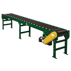 Motorized Conveyors; Type: Roller Bed Channel Frame; Belt Width (Inch): 30.0000; Centerline Distance (Inch): 6.000; Shape: Straight; Length (Feet): 22; Additional Information: Assembly Required; Bed Width (Decimal Inch): 36.0000