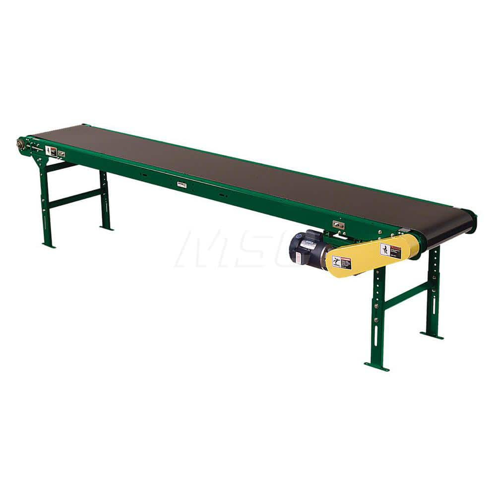 Motorized Conveyors; Type: Slider Bed Box Frame; Belt Width (Inch): 18.0000; Centerline Distance (Inch): 11.250; Shape: Straight; Length (Feet): 11; Additional Information: Assembly Required; Bed Width (Decimal Inch): 22.5000