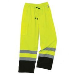 8915BK M LIME BLK BOTT RAIN PANTS - Caliber Tooling