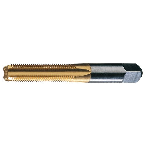 ‎7/8-14 UNF 4 Flute H4 HSS Standard Bottoming Chamfer General Purpose Hand Tap- TiN - Exact Industrial Supply