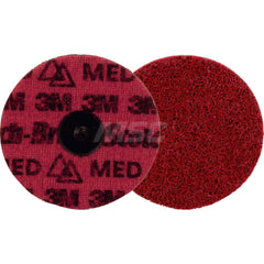 Quick-Change Disc: Roloc TR, 4″ Disc Dia, Ceramic, Non-Woven Red, Non-Woven Backed, 15,000 RPM