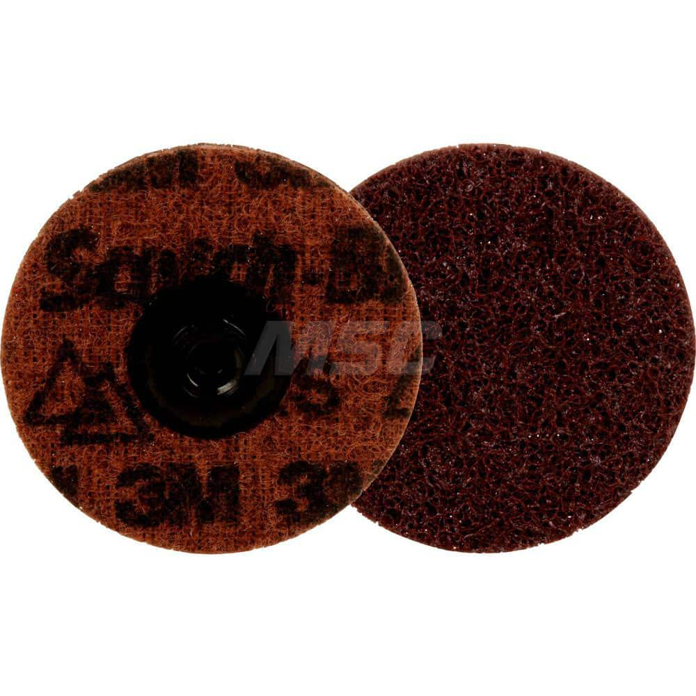 Quick-Change Disc: Roloc TS, 3″ Disc Dia, Ceramic, Non-Woven Brown, Non-Woven Backed, 20,000 RPM