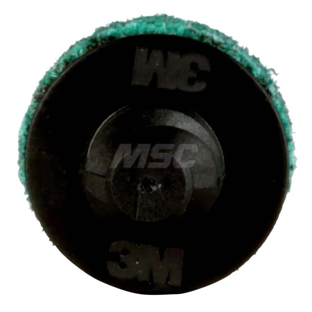 Quick-Change Disc: Roloc TR, 1″ Disc Dia, Ceramic, Non-Woven Green, Non-Woven Backed, 30,000 RPM