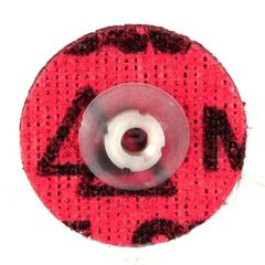 Quick-Change Disc: Roloc TS, 1-1/2″ Disc Dia, Ceramic, Non-Woven Red, Non-Woven Backed, 30,000 RPM