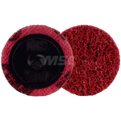 Quick-Change Disc: Roloc TR, 1-1/2″ Disc Dia, Ceramic, Non-Woven Red, Non-Woven Backed, 30,000 RPM