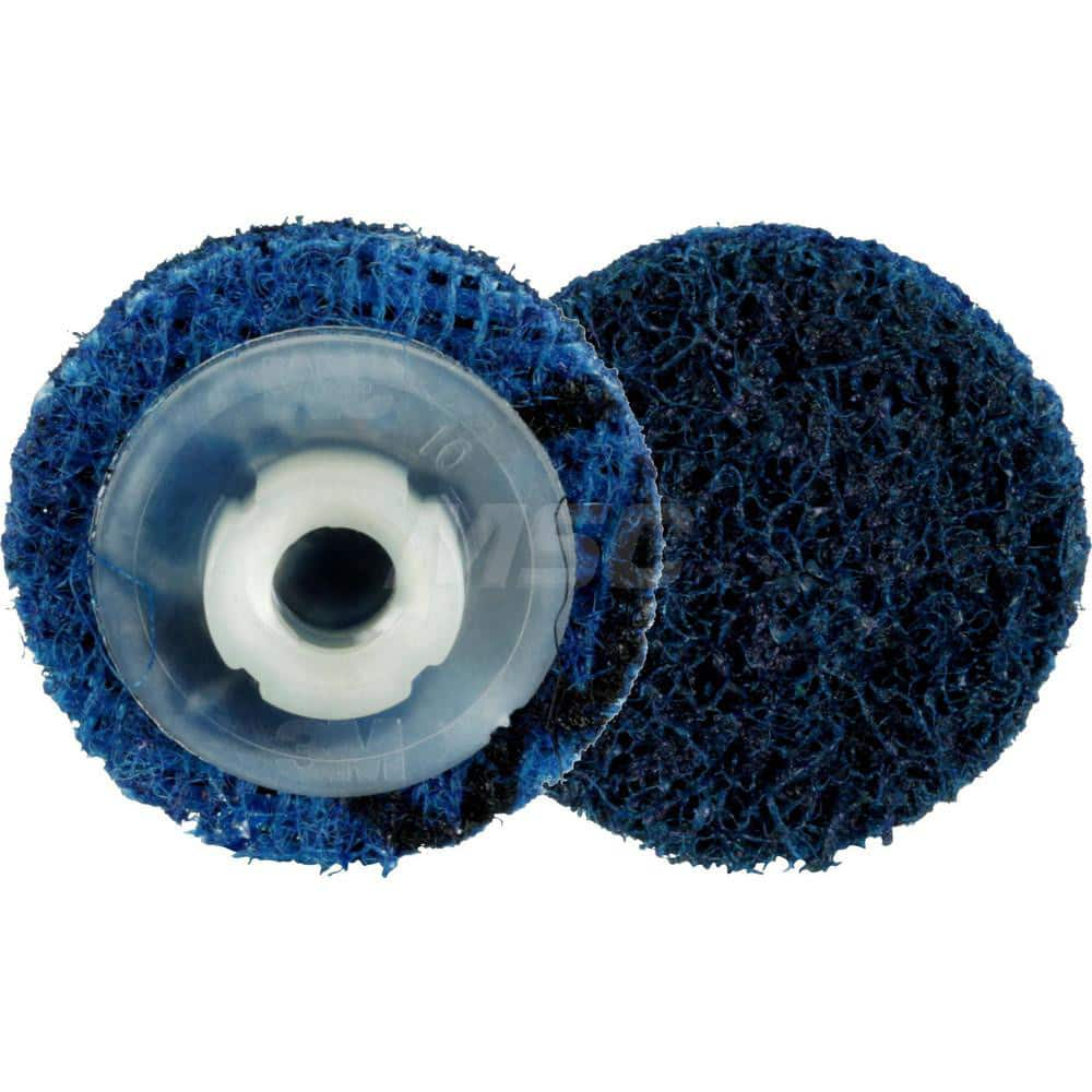 Quick-Change Disc: Roloc TS, 1″ Disc Dia, Ceramic, Non-Woven Blue, Non-Woven Backed, 30,000 RPM