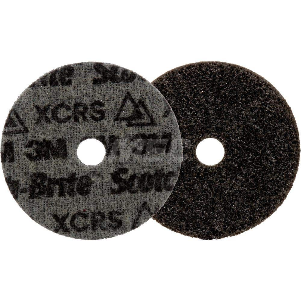 Quick-Change Disc: CD, 4″ Disc Dia, Ceramic, Non-Woven Gray, Non-Woven Backed, 15,000 RPM