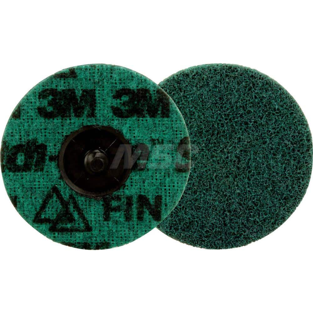 Quick-Change Disc: Roloc TR, 3″ Disc Dia, Ceramic, Non-Woven Green, Non-Woven Backed, 20,000 RPM