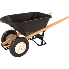 Wheelbarrows; Volume Capacity: 5.8; Load Capacity: 250; Wheel Type: Flat-Free Wheel; Wheel Material: Rubber; Tray Material: Polyethylene; Handle Material: Wood; Capacity (Lb.): 5.8