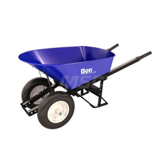 Wheelbarrows; Volume Capacity: 6.0; Load Capacity: 250; Wheel Type: Flat-Free Wheel; Wheel Material: Rubber; Tray Material: Steel; Handle Material: Steel; Capacity (Lb.): 6.0