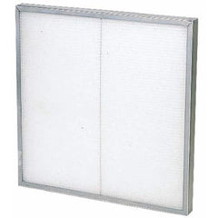 Pleated Air Filter: 16 x 20 x 1″, MERV 5, Washable Polypropylene, Steel Frame, 833 CFM