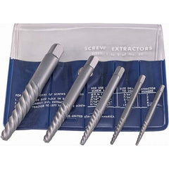 Cle-Line - Bolt Extractor Sets Tool Type: Screw Extractor Number of Pieces: 5.000 - Caliber Tooling