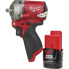 Milwaukee Tool - Cordless Impact Wrenches & Ratchets Voltage: 12.0 Drive Size (Inch): 3/8 - Caliber Tooling