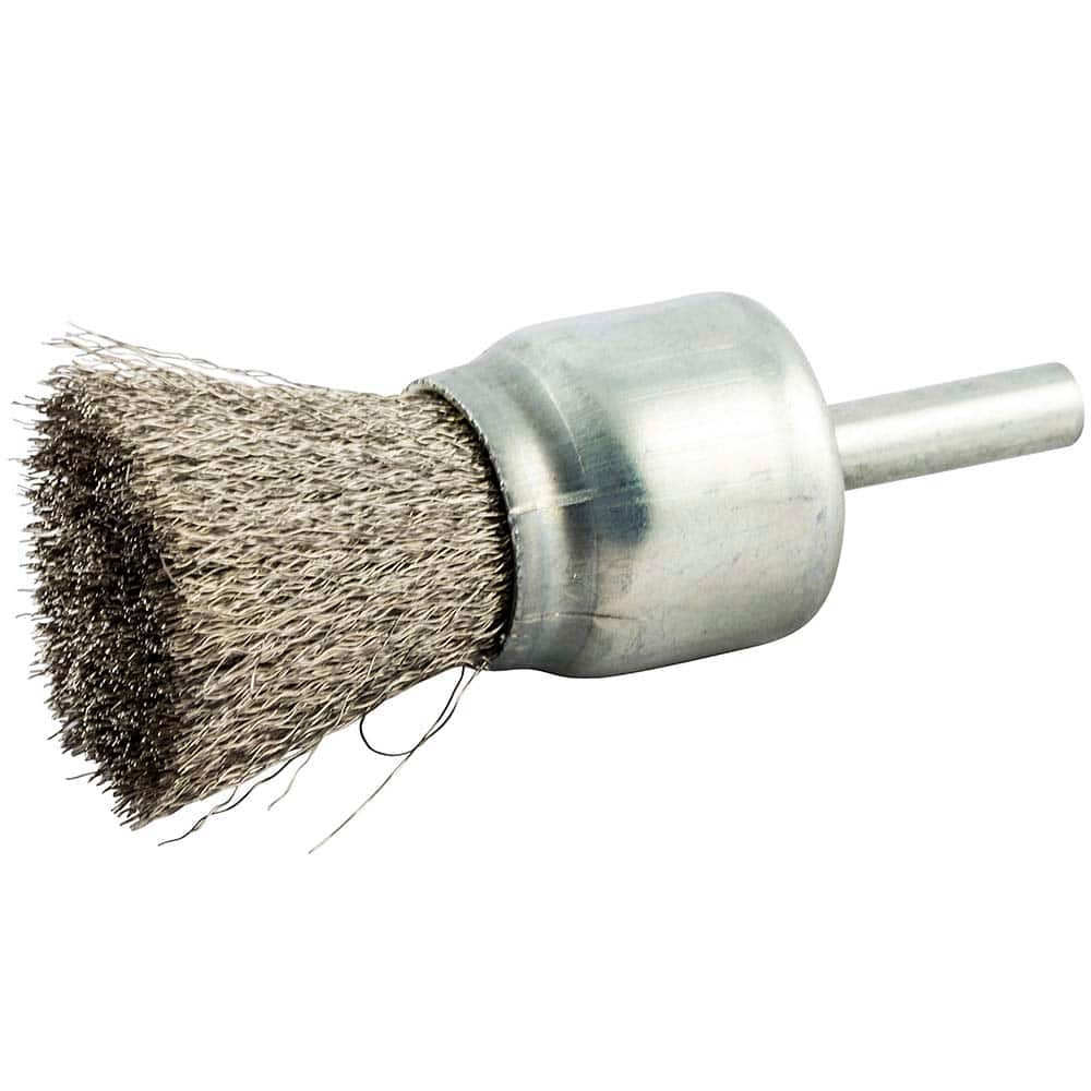 Norton - End Brushes Brush Diameter (Inch): 1 Fill Material: Stainless Steel - Caliber Tooling