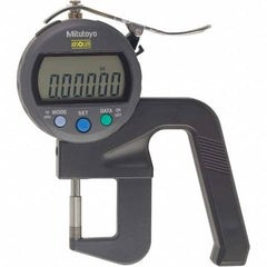 Mitutoyo - Electronic Thickness Gages Minimum Measurement (Decimal Inch): 0 Maximum Measurement (Decimal Inch): 0.4700 - Caliber Tooling