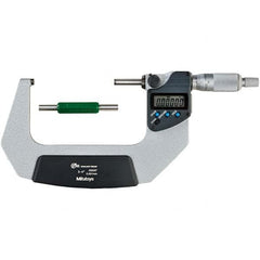 Mitutoyo - Electronic Outside Micrometers Type: Coolant-proof Minimum Measurement (Decimal Inch): 3.0000 - Caliber Tooling