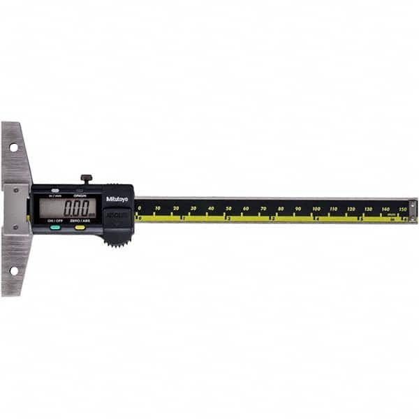 Mitutoyo - Electronic Depth Gages Minimum Measurement (Decimal Inch): 0 Maximum Measurement (Decimal Inch): 6.0000 - Caliber Tooling